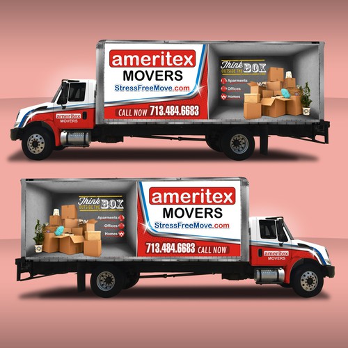 Create a fresh truck wrap for a moving company! | Car, truck or van ...