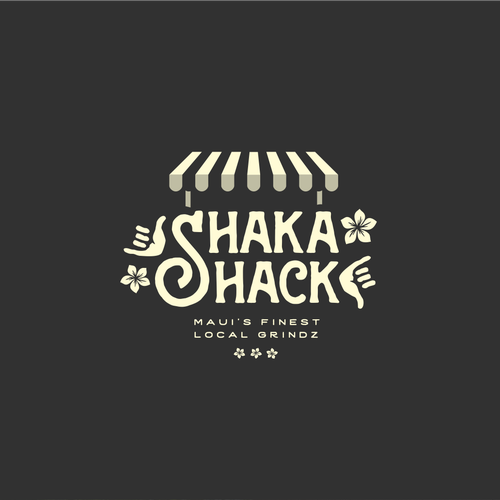 Diseño de Shaka Shack - Maui Food Cart Franchise Logo de PrstiPerje