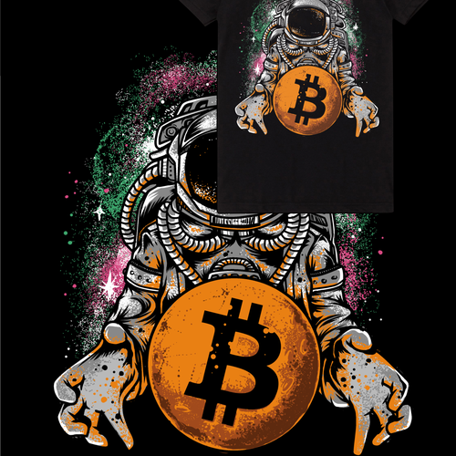 Pure Crypto Shirts to the MOON! Design by ROCHIS28