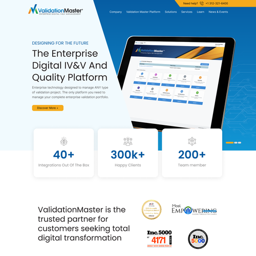 ValidationMaster Digital IV&V Website Re-Design Project Design by Technology Wisdom