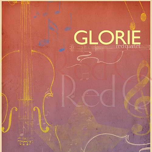 Glorie "Red Quartet" Wine Label Design Design by AllCityVisions