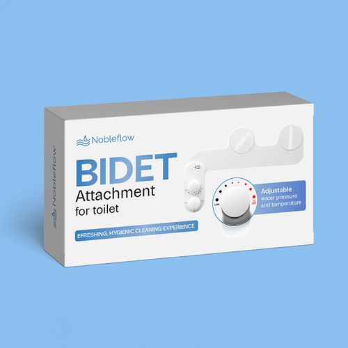 Design the packaging (box) for a new bidet attachment for toilets Design von Andy Tri