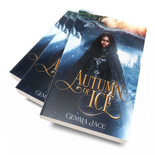 Dark Magical Kingdom of Ice book cover Design by ateiluj