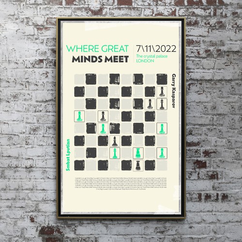 Chess poster theme Design by Halime