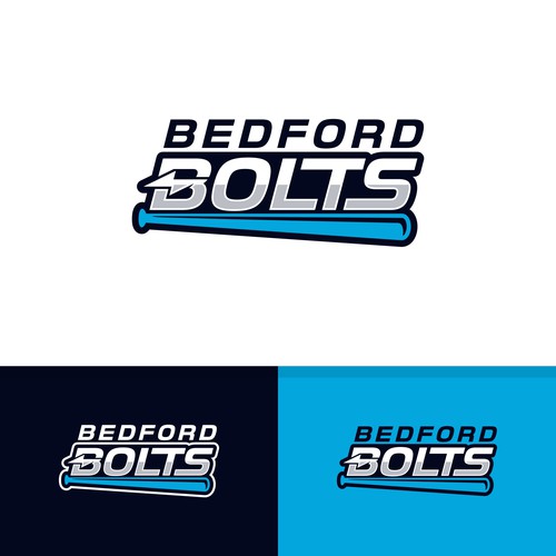 Team logo for the Bedford Bolts girls softball team Design by OpheRocklab