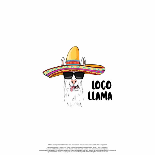 Design di "Loco Llama" Party Supplies Needs a Fun Logo di Reefkennedy