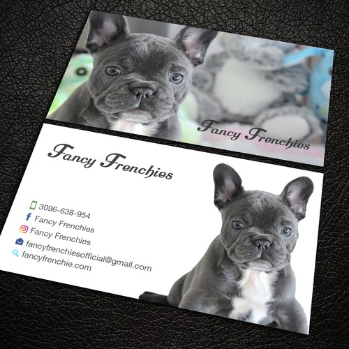 Fancy Frenchies Business Card Contest 99designs