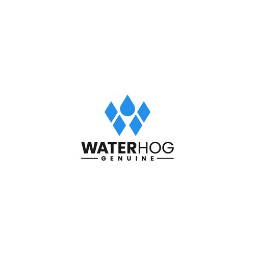 WaterHog Logo Design by _barna