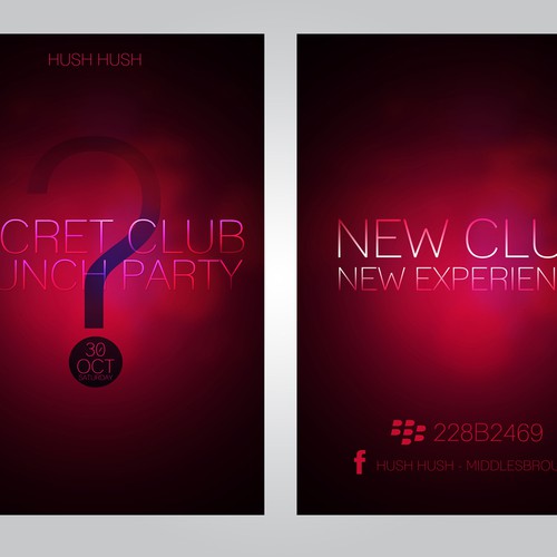 Exclusive Secret VIP Launch Party Poster/Flyer Design von abner