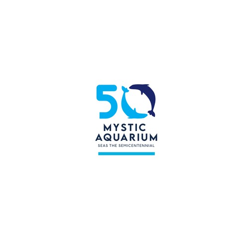 Mystic Aquarium Needs Special logo for 50th Year Anniversary Design by Passionately Curious