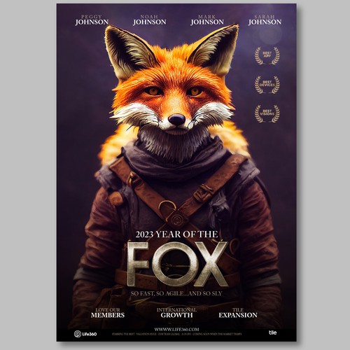 Design di Life360 2023 Year of the Fox Poster di jimefelgueras