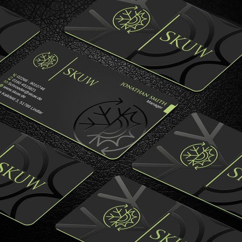 Tarjeta de presentación propuesta en el concurso por LAXMI DESIGNHUB