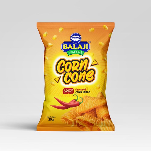 Amazing Pack design for our newly corn snacks Design by Dem Ro