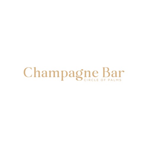 Luxury and modern Champagne Bar logo Design by subahman