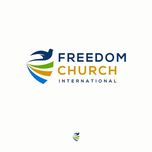 Freedom Church Logo Design Design by Owlman Creatives