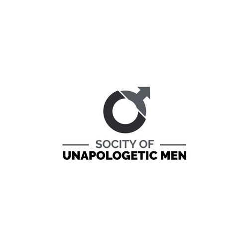 We need a bold,in your face design promoting the unapologetic man! Design by BrandHikes