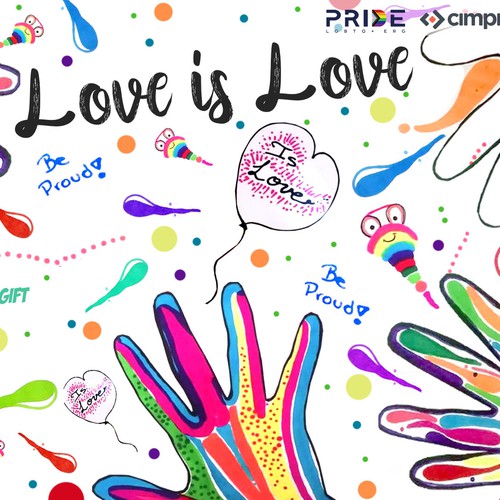 Virtual backgrounds for PRIDE month (multiple winners) Diseño de jeka.creative
