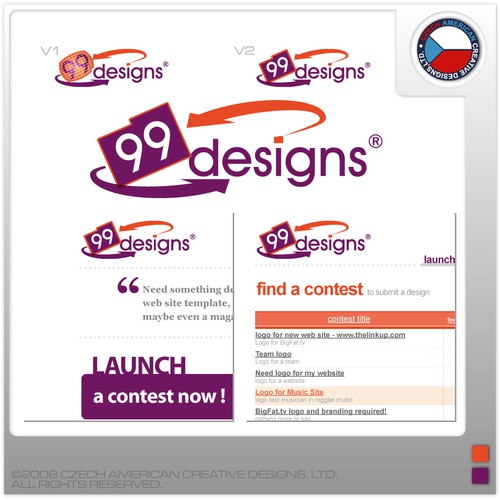 Logo for 99designs Design por BombardierBob™