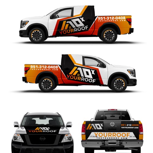 10xYourRoof - truck wrap Design by Tanny Dew ❤︎