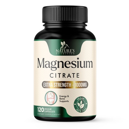 Premium Magnesium Citrate Design needed for Nature's Nutrition Design by UnderTheSea™