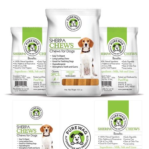Purewag - Pet Products Packet Design Design by Hr36