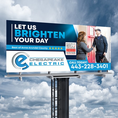 Chesapeake Electric Billboard Design by SoftSkills