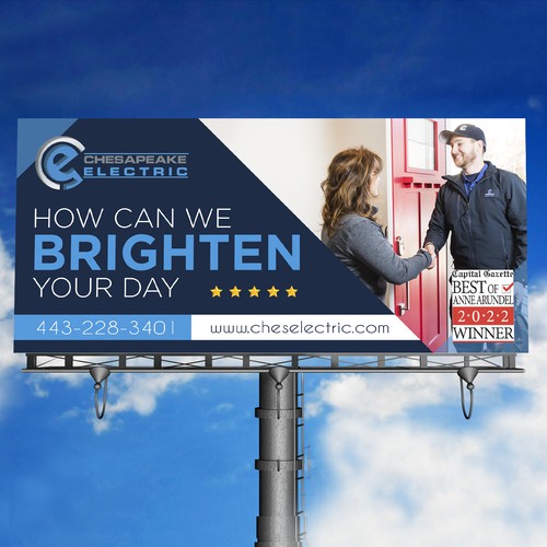 Chesapeake Electric Billboard Design by JcBoy