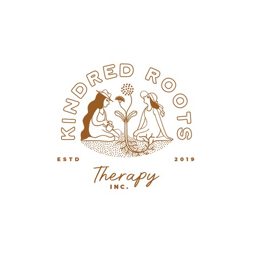 Retro Vibe Logo for Millennial Focused Therapy Practice Design by acinorev