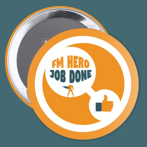 Design a pin badge for the service team!! Design von sophieiwan99