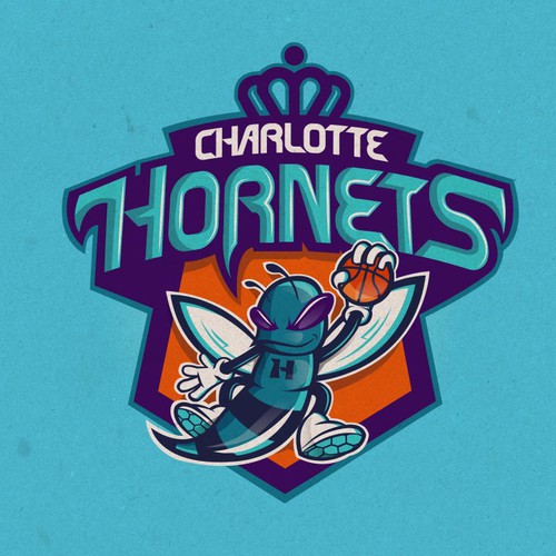 Community Contest: Create a logo for the revamped Charlotte Hornets! Design by Hugor1