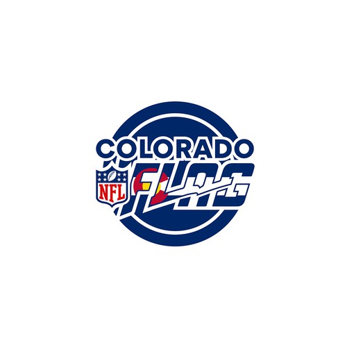 Colorado NFL Flag Logo Design por R.A.M