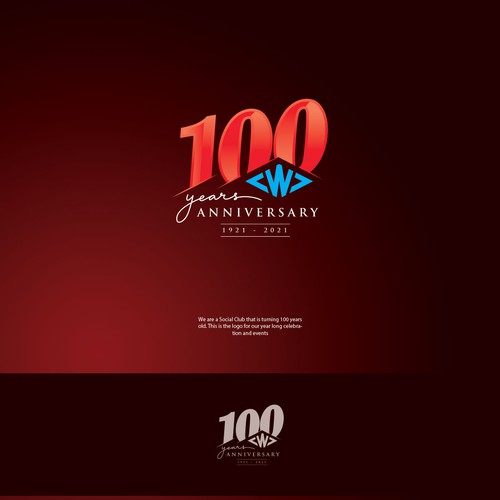 Centennial Anniversary Logo Design réalisé par brancut_yuk