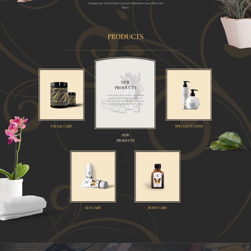 Design di Black & gold themed website design di NickMiar