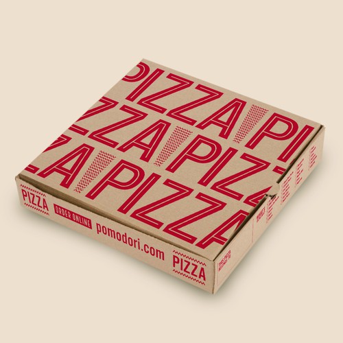 Fun, functional pizza box for Neapolitan pizzeria. Design by intheryn