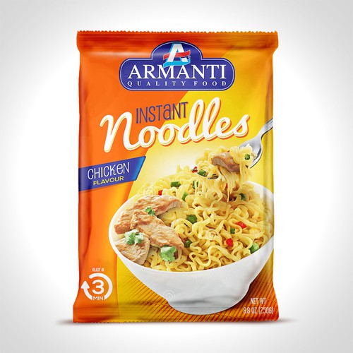 New Armanti Instant Noodles Design réalisé par tomdesign.org