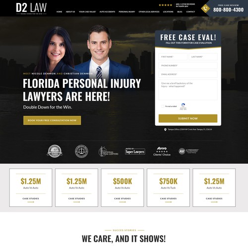 Sleek and modern Attorney website Design by Smashing Boys