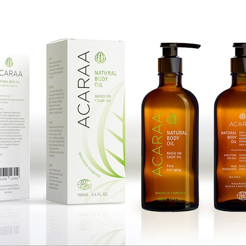 Creative Packaging Design for Natural Cosmetic Line Design by Floating Baron