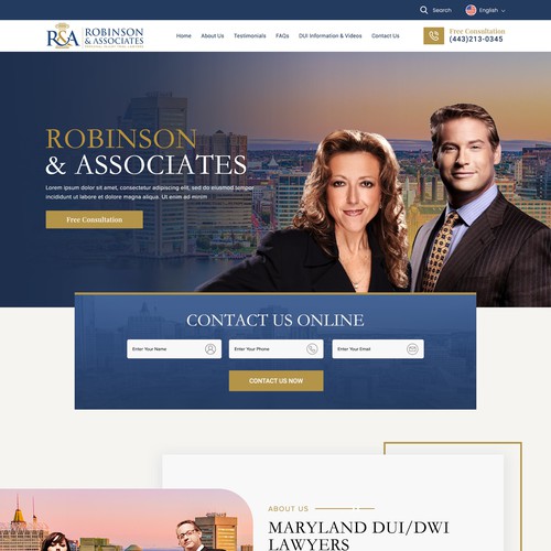 DUI Lawyer Landing Page Design by VirtuaLPainter