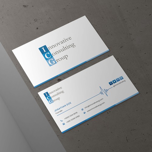 Design di ICG Business Cards di Saman Osama