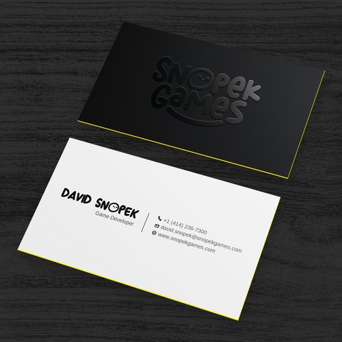Business Cards for an indie Game Developer Design by Rakibh