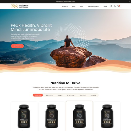 netGuruMediaさんのDesign the "sexiest" and most powerful health supplements website on the planetデザイン