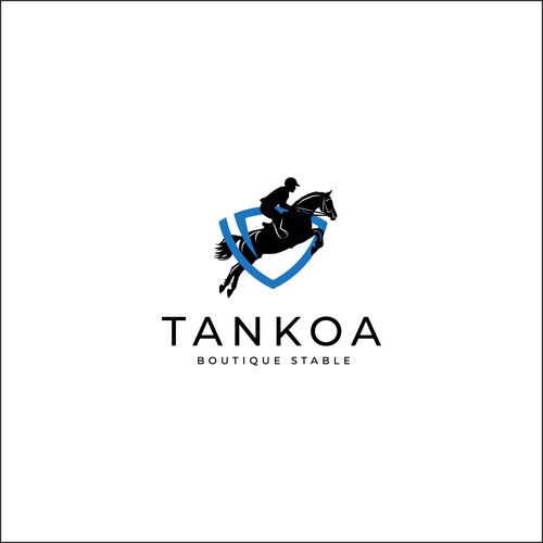 Horse Jumping Logo Design réalisé par AGgraphic