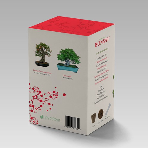 Design Box for a Bonsai Tree Starter Kit Design by Luko