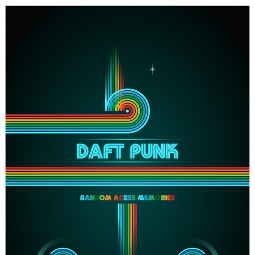 99designs community contest: create a Daft Punk concert poster Design by Angeleta