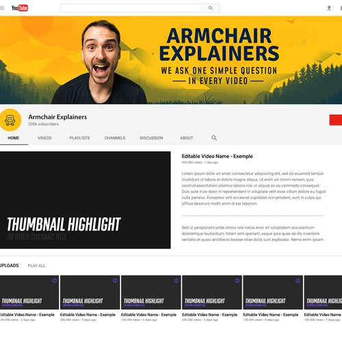 Design a fun Youtube Banner for a learning & filmmaking channel Réalisé par Point Blank