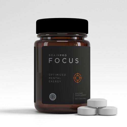 Design a product label for a bio hacker brand - Brain Pro Design by MKaufhold
