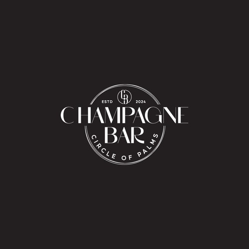 Luxury and modern Champagne Bar logo Design by TheLogo69