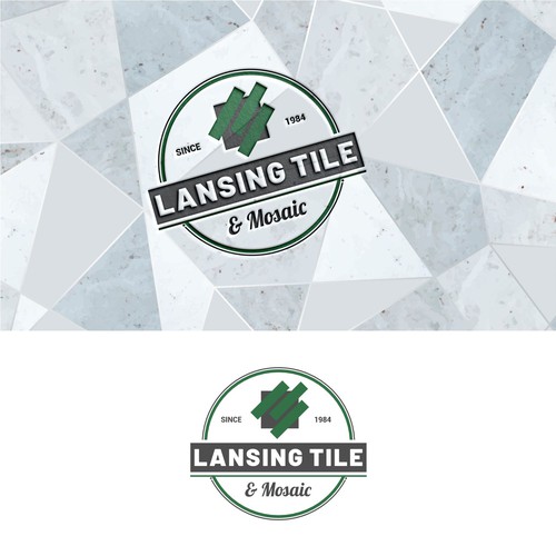 Lansing Tile & Mosaic Logo Update/Refresh for 40th Anniversary Year Design by sunshine_design