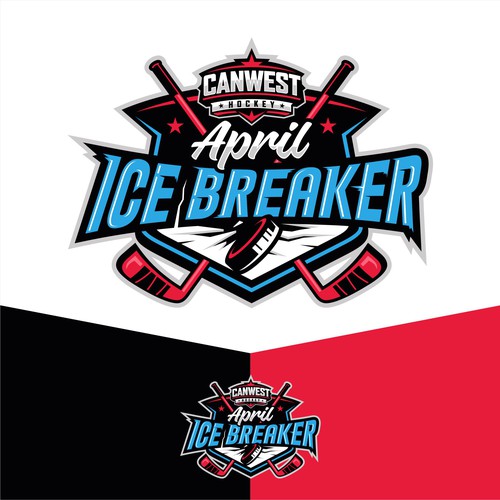 Designs create a COOL logo for our April Ice Breaker hockey