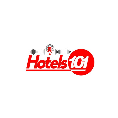 Create a logo for a podcast called - Hotels 101 - incorporate a hotel in the logo Design by i-ali